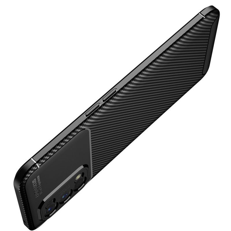 Coque Realme 7 Pro Flexible Texture Fibre Carbone