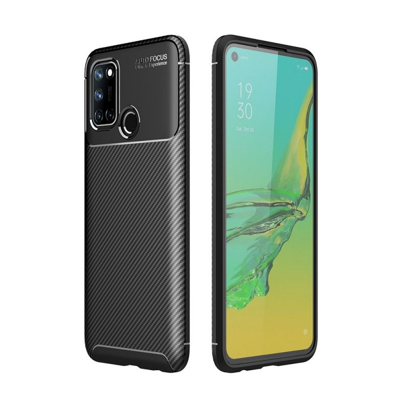 Coque Realme 7i Flexible Texture Fibre Carbone