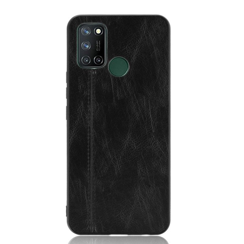 Coque Realme 7i Style Cuir Coutures