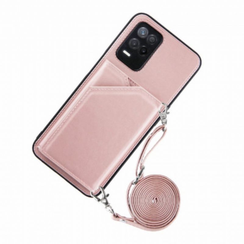 Coque Realme 8 5G Bandoulière Porte-cartes