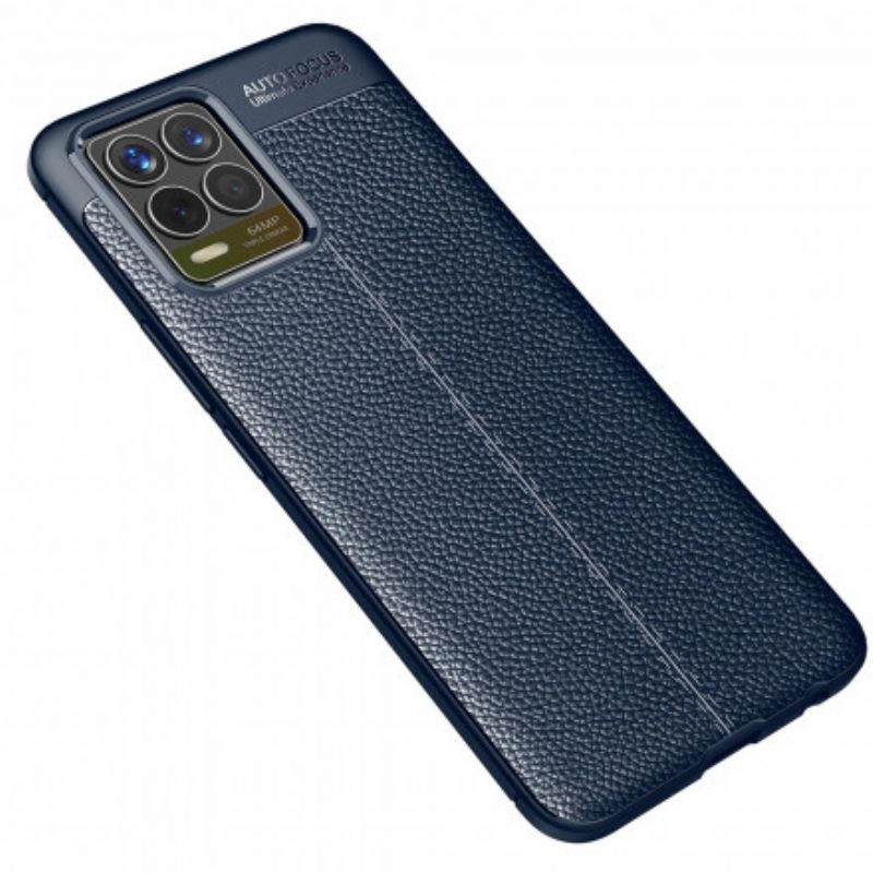 Coque Realme 8 / 8 Pro Effet Cuir Litchi Double Line