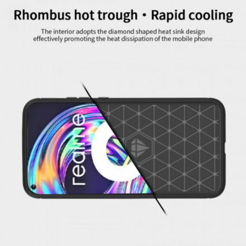 Coque Realme 8 / 8 Pro Fibre Carbone Brossée Mofi