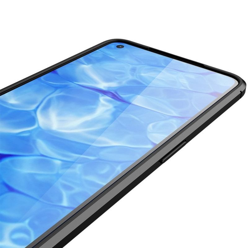 Coque Realme 9 Pro Plus Effet Cuir Litchi Double Line