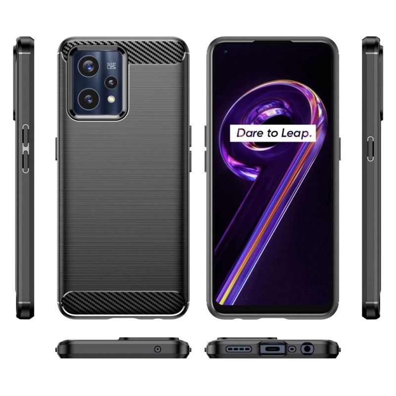 Coque Realme 9 Pro Plus Fibre Carbone Brossée