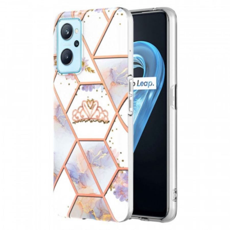 Coque Realme 9i Marbrée Couronne