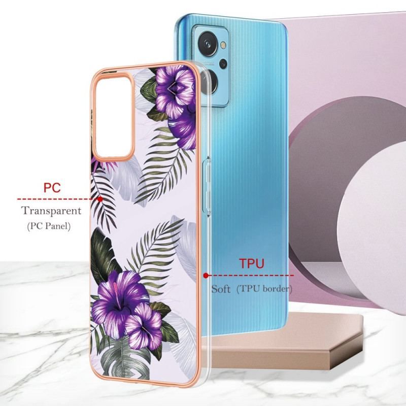 Coque Realme 9i Mini Fleurs Violettes