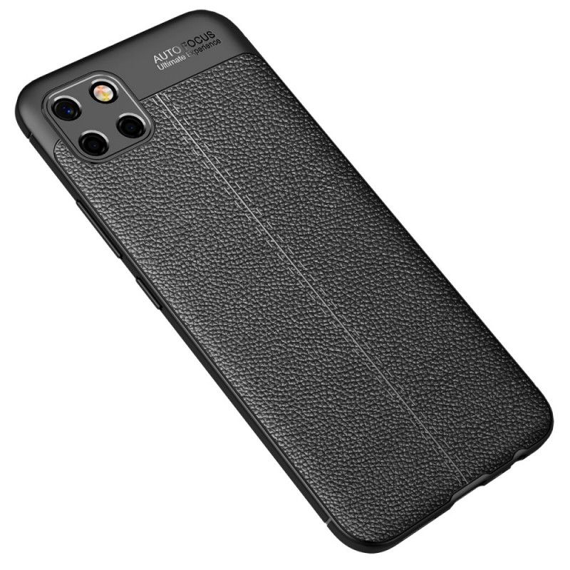 Coque Realme C11 Effet Cuir Litchi Double Line