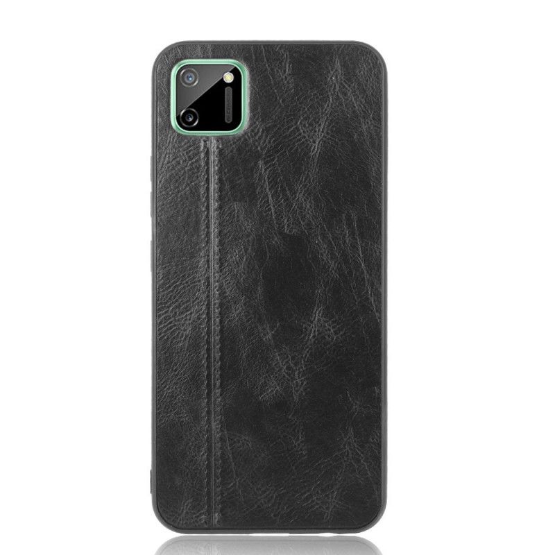 Coque Realme C11 Style Cuir Coutures