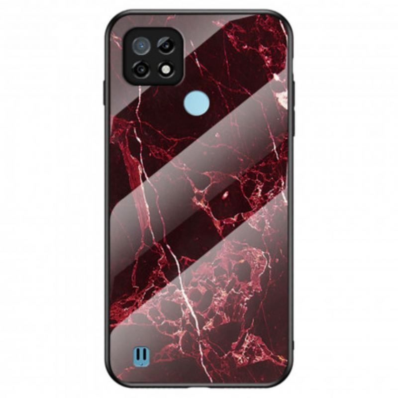 Coque Realme C21 Verre Trempé Marble Colors