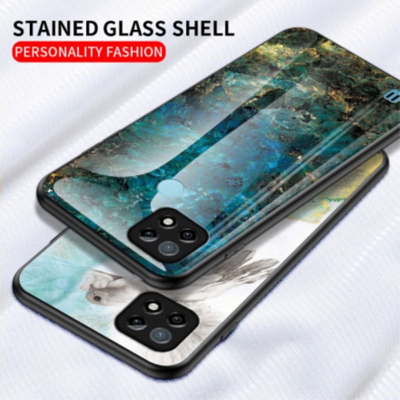 Coque Realme C21 Verre Trempé Marble Colors