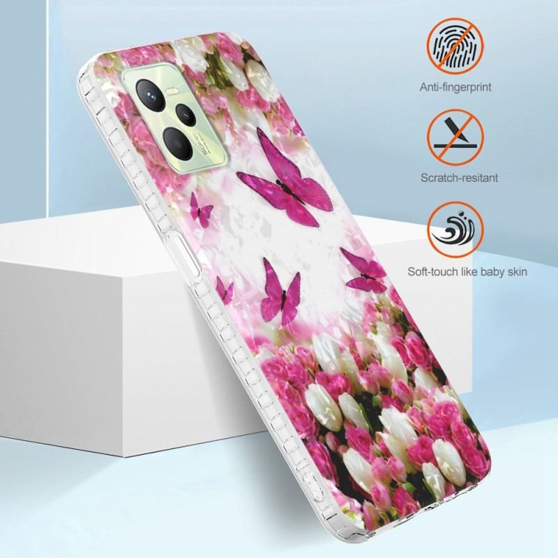 Coque Realme C35 Papillons Stylés