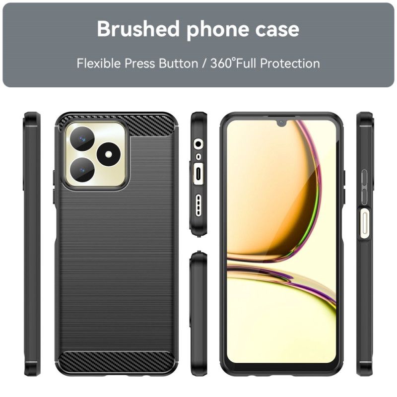 Coque Realme C53 / C51 Fibre Carbone Brossée