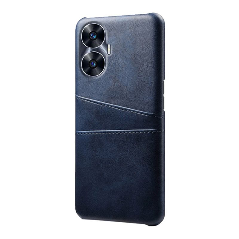 Coque Realme C55 Effet Cuir Double Porte-Cartes
