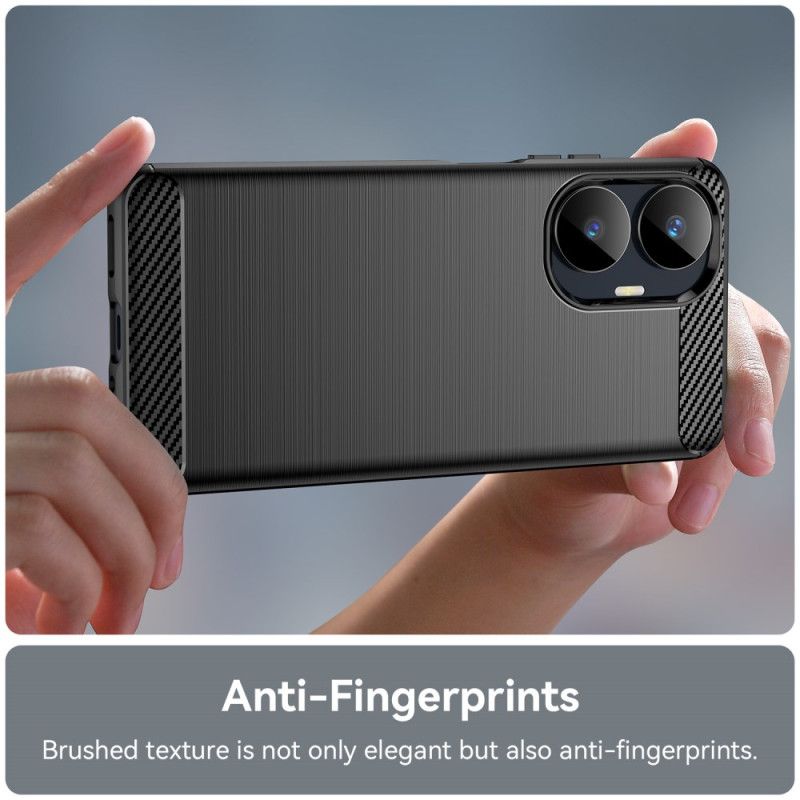 Coque Realme C55 Fibre Carbone Brossée