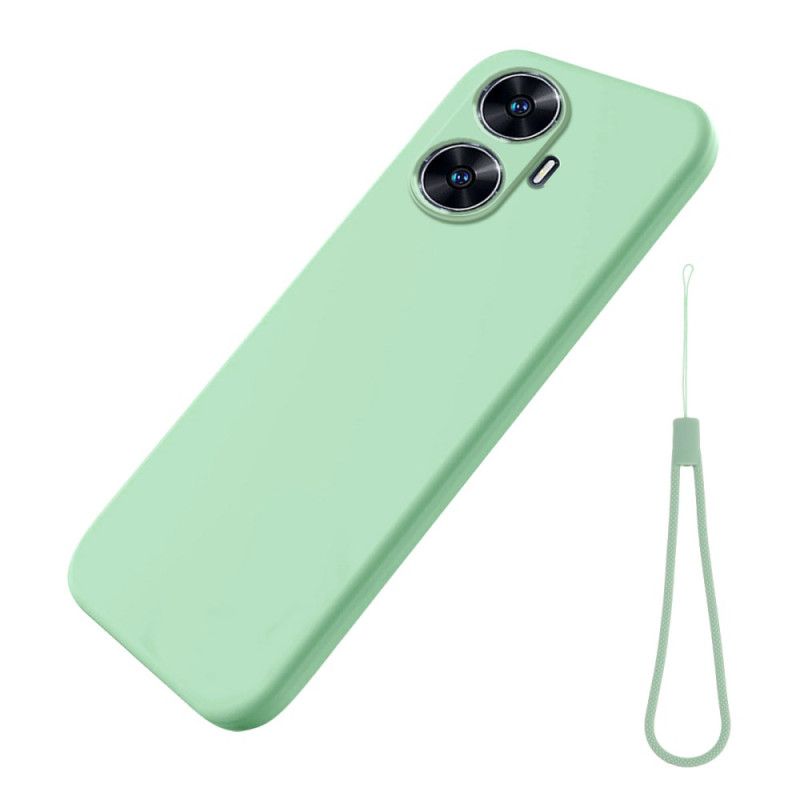 Coque Realme C55 Silicone Liquide à Lanière