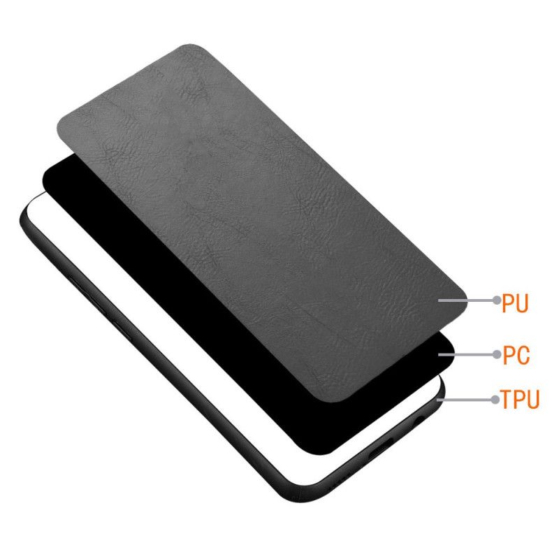 Coque Realme C63 / C61 Effet Cuir Couture