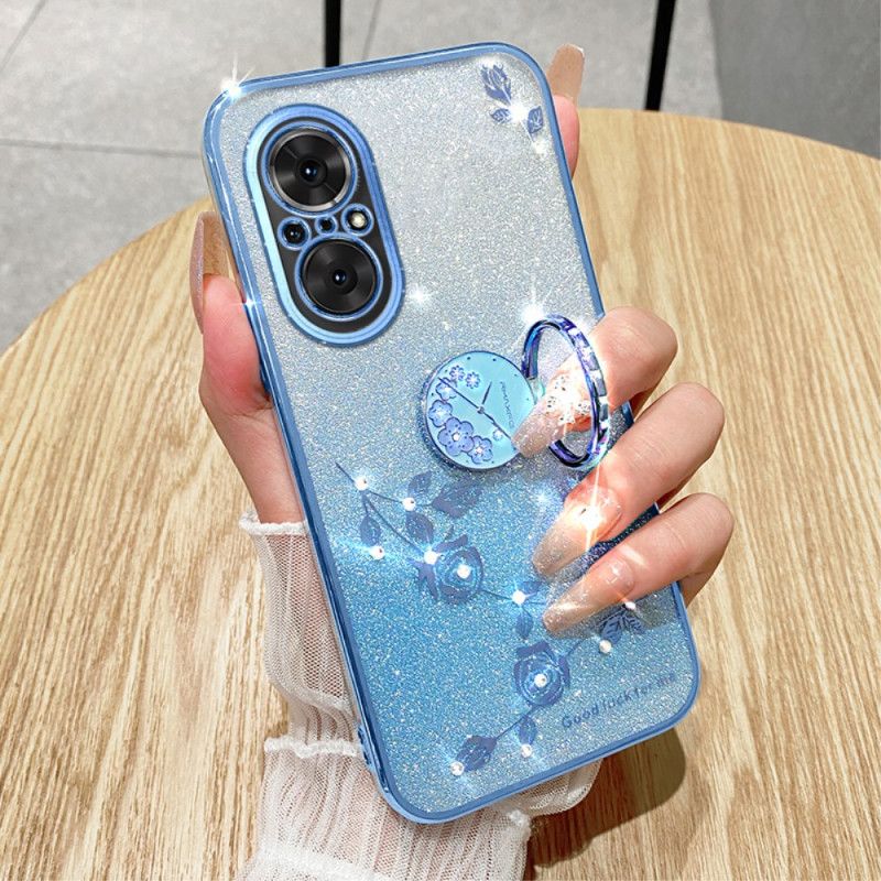 Coque Realme C67 Anneau-Support Strass