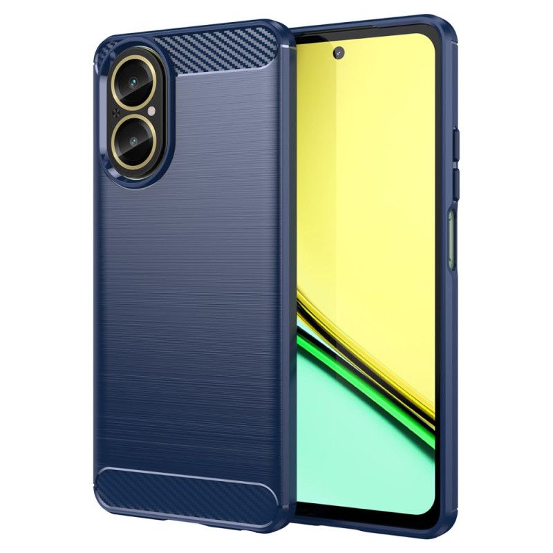 Coque Realme C67 Fibre Carbone Brossée