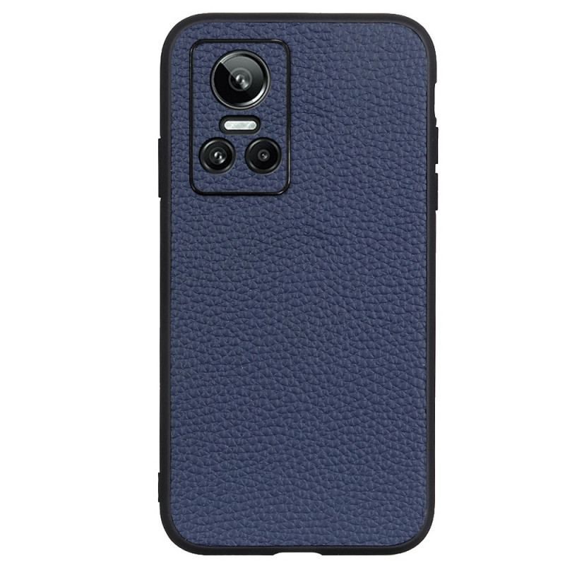 Coque Realme GT Neo 3 Cuir Véritable Texture Litchi