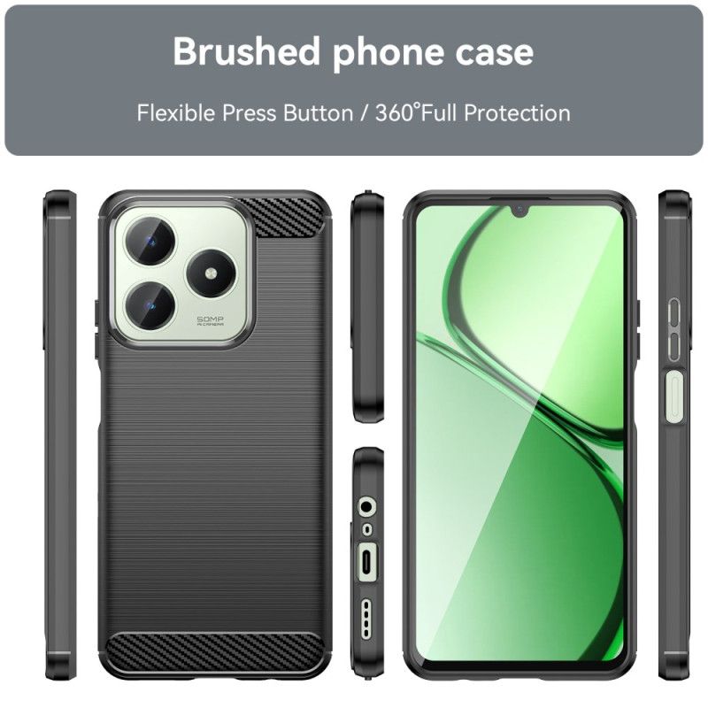 Coque Realme Note 60 / 60X / C63 / C61 Fibre Carbone Brossée