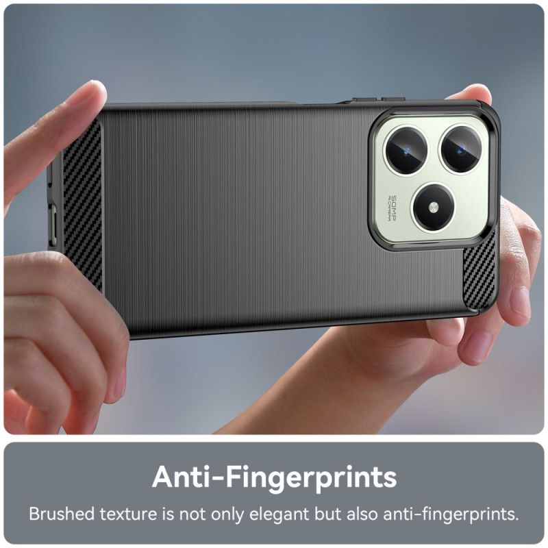 Coque Realme Note 60 / 60X / C63 / C61 Fibre Carbone Brossée