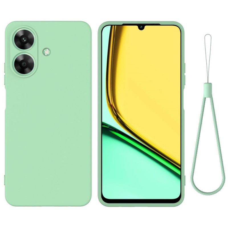 Coque Realme Note 60 Silicone Liquide à Lanière