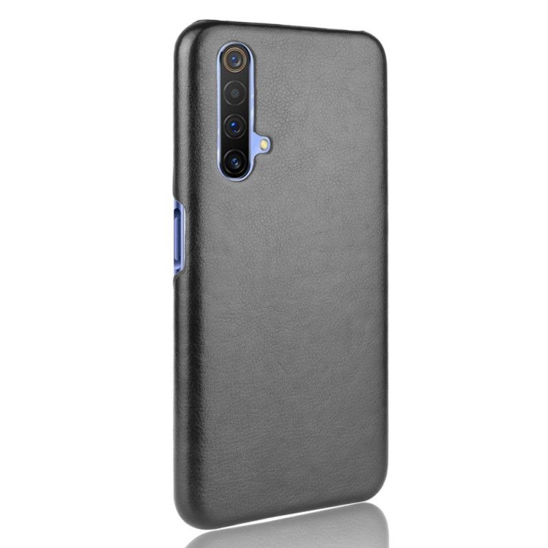 Coque Realme X50 Effet Cuir Litchi