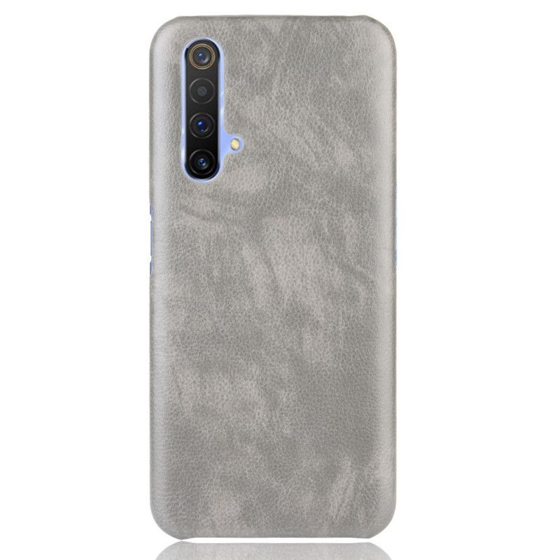 Coque Realme X50 Effet Cuir Litchi