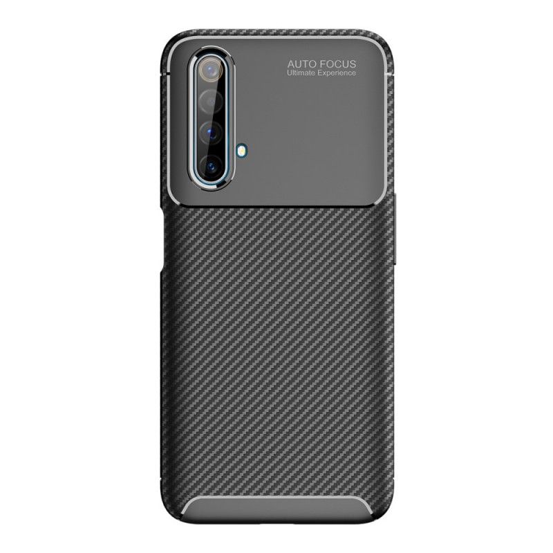 Coque Realme X50 Flexible Texture Fibre Carbone