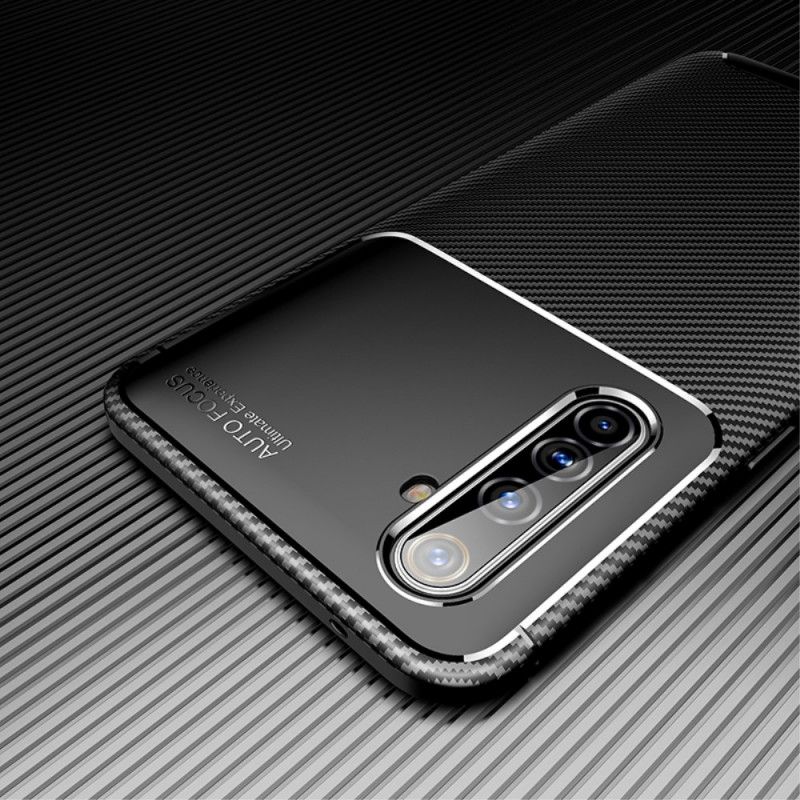 Coque Realme X50 Pro Flexible Texture Fibre Carbone