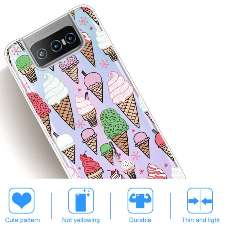 Coque Samsung Galaxy Asus Zenfone 7 / 7 Pro Glaces À La Crème