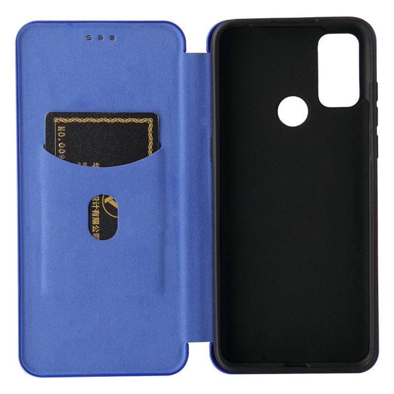 Flip Cover Alcatel 3L (2021) / 1S (2021) Fibre Carbone