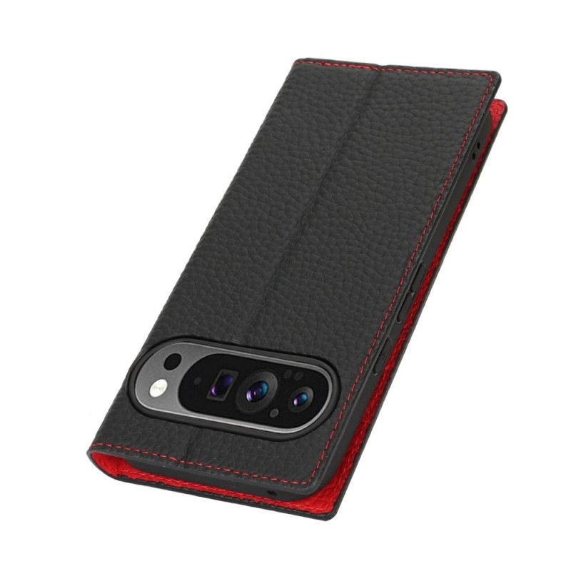 Flip Cover Google Pixel 10 Cuir Texturé à Lanière