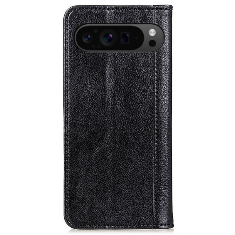 Flip Cover Google Pixel 10 Pro XL / 9 Pro XL Cuir Fendu Texture Litchi