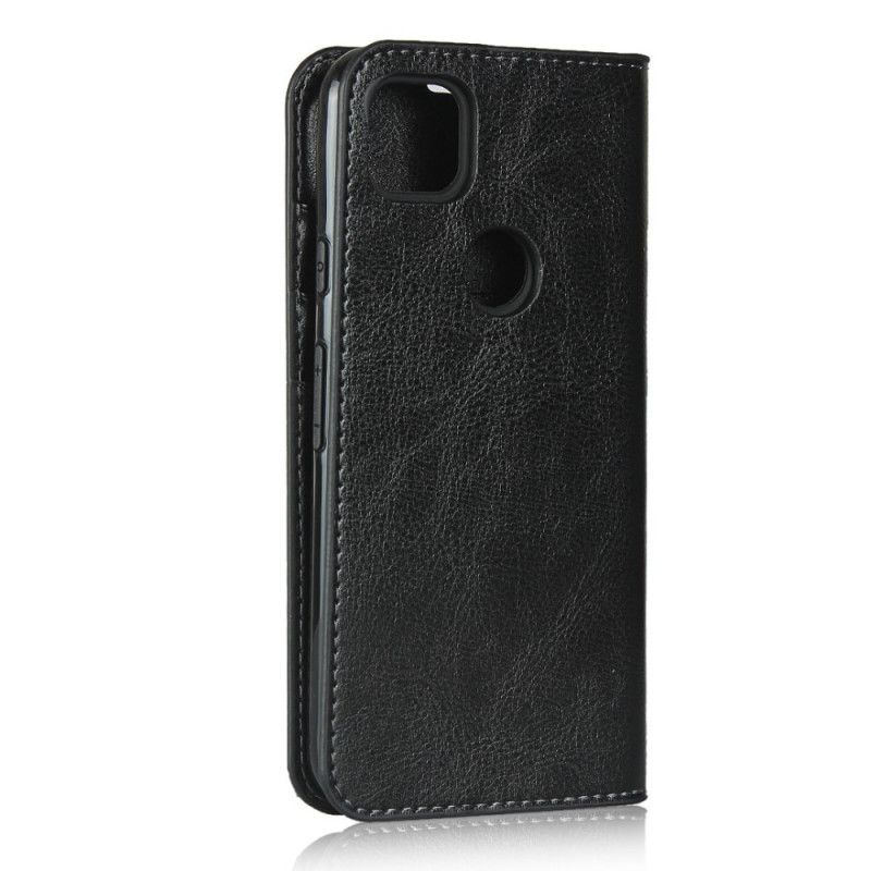 Flip Cover Google Pixel 4a Cuir Véritable