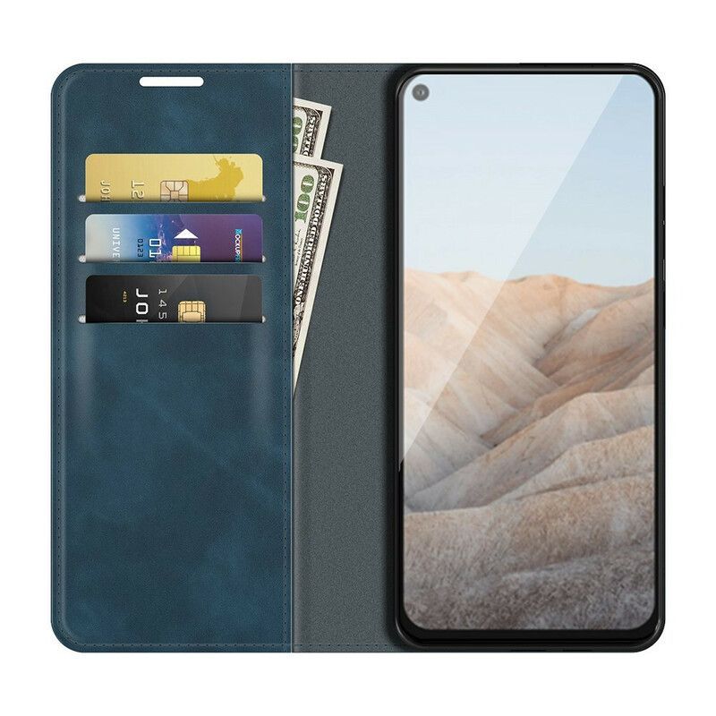 Flip Cover Google Pixel 5A 5G Effet Cuir Douceur