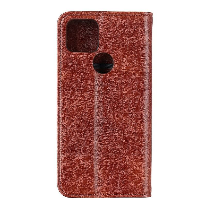 Flip Cover Google Pixel 5A 5G Texture Cuir Fendu