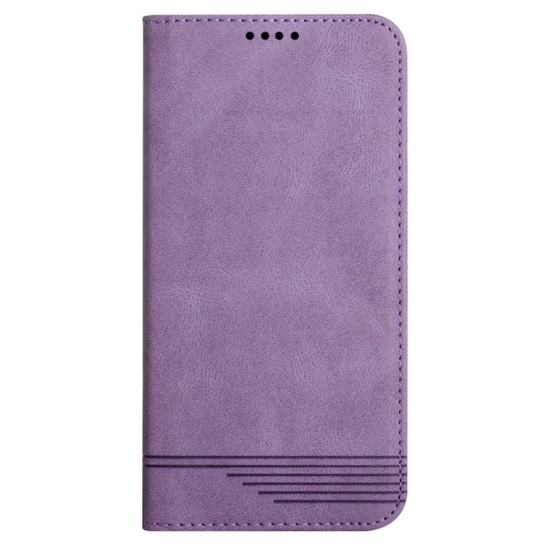 Flip Cover Google Pixel 6 Effet Cuir Motif Ligne