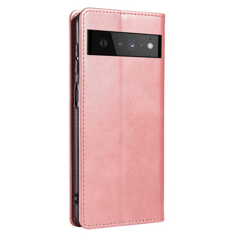 Flip Cover Google Pixel 6 Magnétique Effet Cuir