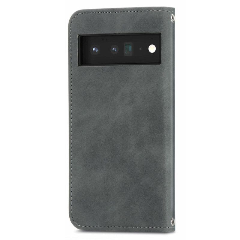 Flip Cover Google Pixel 6 Pro Skin-touch Design Vintage