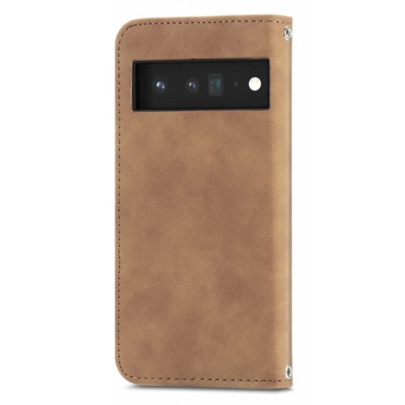 Flip Cover Google Pixel 6 Skin-touch Design Vintage