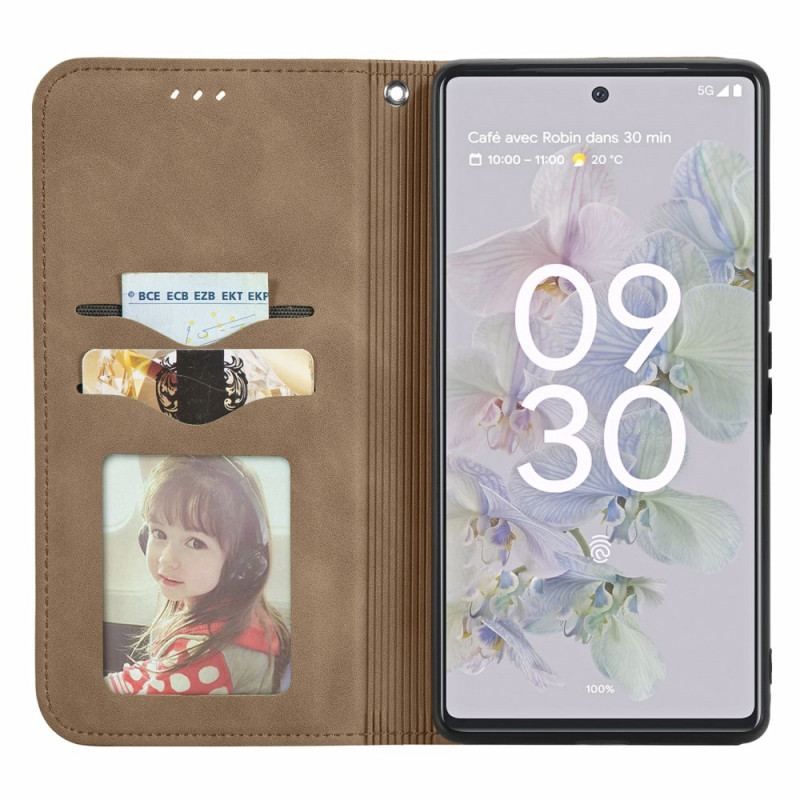 Flip Cover Google Pixel 6A Série Vintage