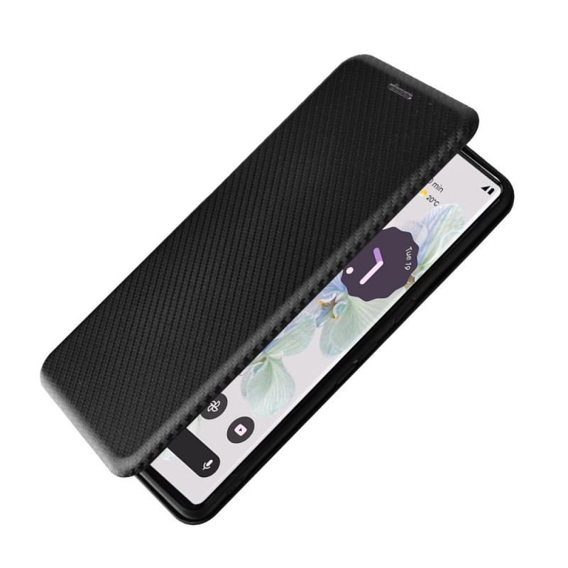 Flip Cover Google Pixel 7 Pro Fibre Carbone