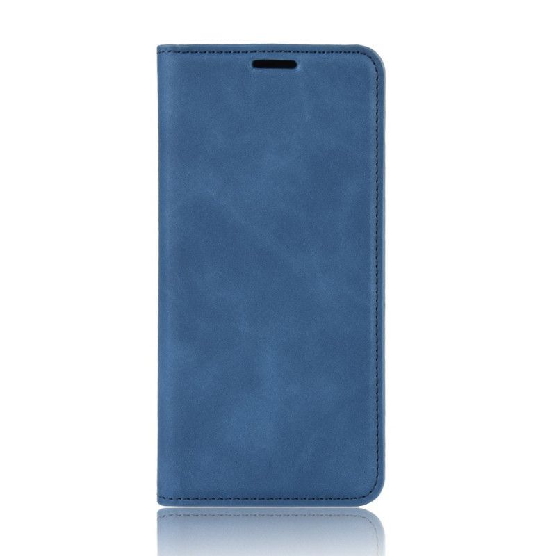 Flip Cover Lg G8s Thinq Effet Cuir Chic