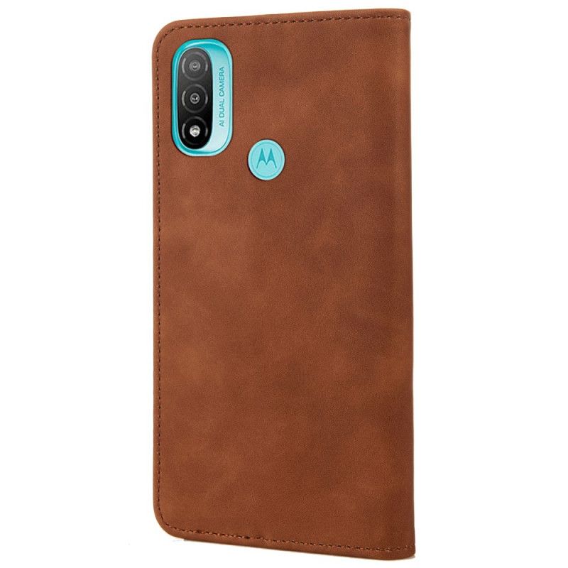 Flip Cover Moto E20 / E30 / E40 Effet Cuir Business Bicolore