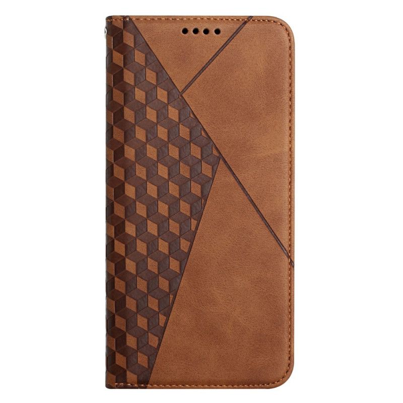 Flip Cover Moto E20 / E30 / E40 Effet Cuir Géo