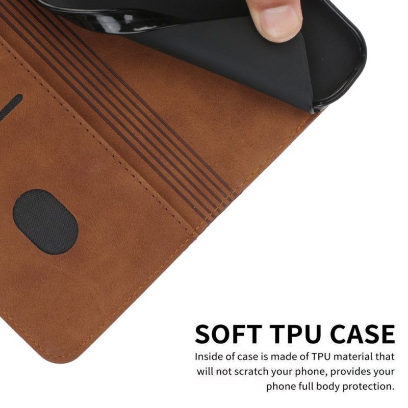 Flip Cover Moto E20 / E30 / E40 Effet Cuir Géo