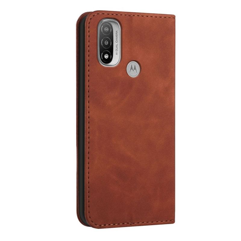 Flip Cover Moto E20 / E30 / E40 Style Cuir S-design