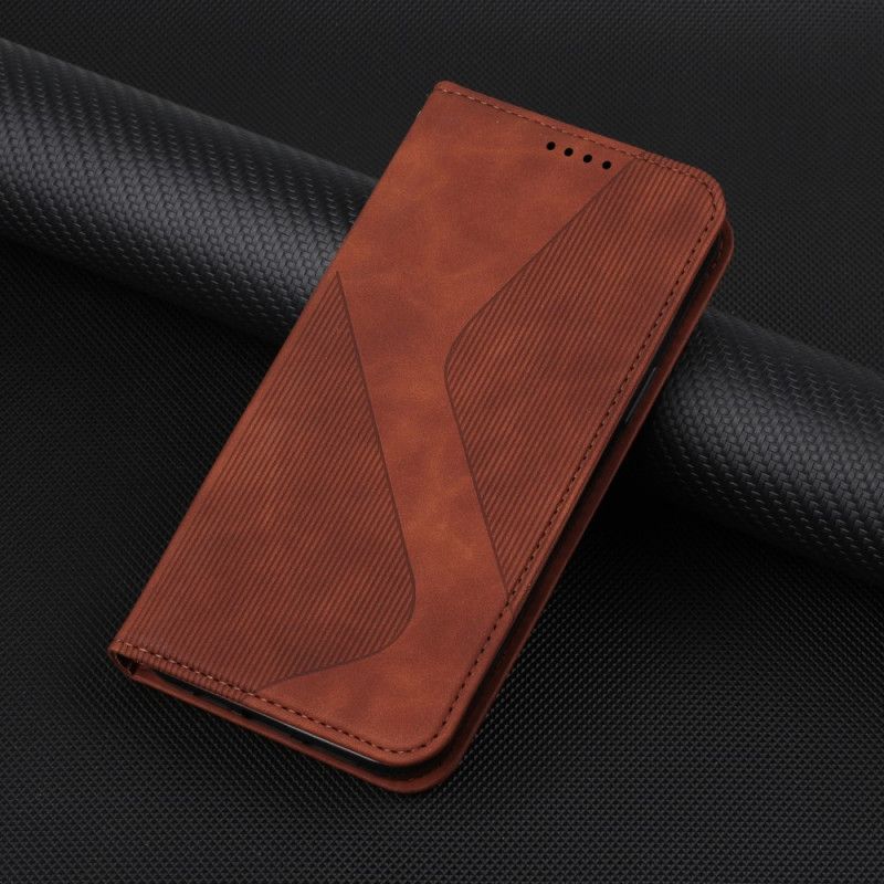 Flip Cover Moto E20 / E30 / E40 Style Cuir S-design