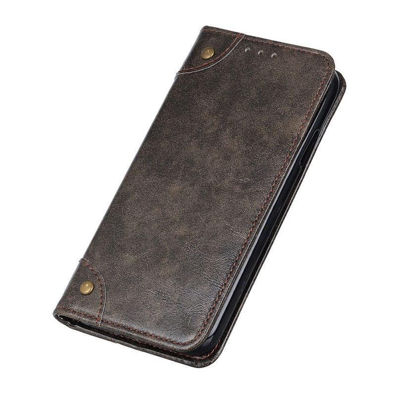 Flip Cover Moto E20 / E30 / E40 Vintage Ancien